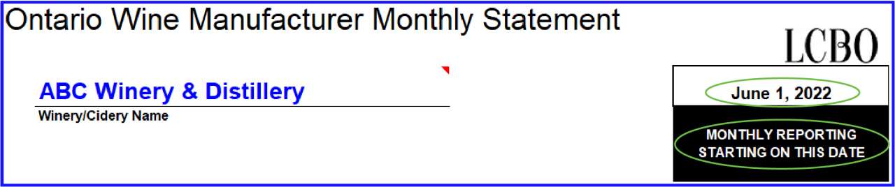 Review Monthly Reporting Date and corresponding Statement